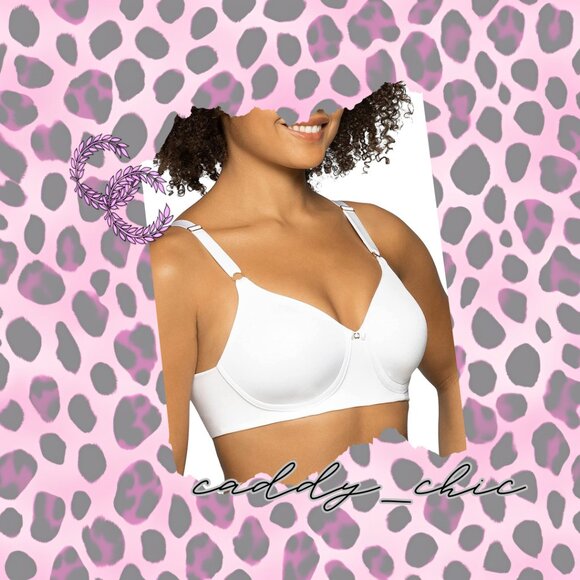 Vanity Fair Full Coverage Back Smoothing Bra - Size 36DD, White - EUC - Picture 1 of 8